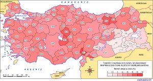 Türkiye 7 Haziran 2015 Genel Seçimleri Haritası (MHP)